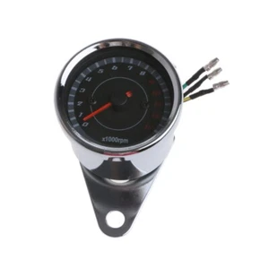 Universal Motorcycle Tachometer LED Meter 13K RPM For Honda Yamaha Suzuki DC 12V - Picture 1 of 11