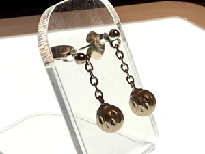 Vintage Sterling Silver Earrings 925 Jewellery Ball Dangle Drop Stud - Picture 1 of 10
