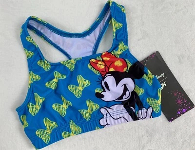 Sujetador de Leotardo GK Elite MINNIE MOUSE Flutter Bow CROP TOP Entrenamiento GIMNASIA Talla: CL Foto 1 de 4