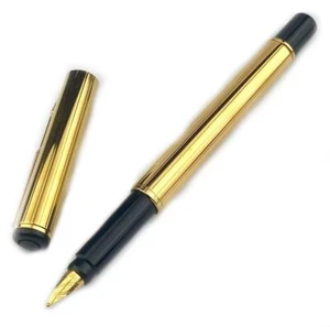 Pluma estilográfica Parker Rialto - chapada en oro Corinto - mediana - hecha en el Reino Unido - 1996 - Imagen 1 de 9