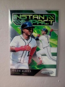 2019 Panini Prizm Instant Impact #6 Ozzie Albies Insert Atlanta Braves 2nd Year
