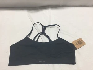 J760 VS PINK HAPPY NATION Racerback Sports Bra Black Girls Size Large (12) - Picture 1 of 6