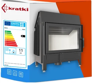 kaminöfen Kratki Kamineinsatz EEK A Zibi PF 11kW Kaminkassette Heizeinsatz Ø 180 - Bild 1 von 11