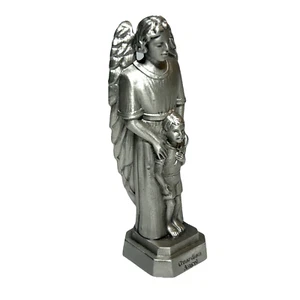 J.C.C 1995 Pewter USA Guardian Angel With Boy Child Excellent Condition - Picture 1 of 11