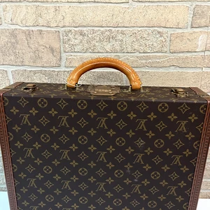 Auth LOUIS VUITTON ALZER MONOGRAM 55 TRUNK Hard case - Picture 1 of 14
