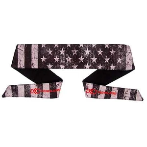 Fearless Paintball Headband - Long Tie - Willie American Flag - Black / White - Picture 1 of 3