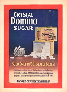 Vintage Crystal Domino Sugar 1906 - Full Color Large Print Ad 12 x 9 inch - Picture 1 of 4