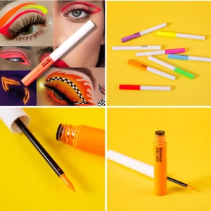 Neon Lidstrich Augen Make-Up Fluoreszierend Liquid Eyeliner Ultrafein Water → - Bild 1 von 9