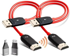 Wireless HDMI Transmitter and Receiver 50M/165Ft,Wireless HDMI Extender,2.4G/5G - Picture 1 of 7