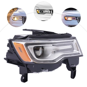 Fits 2016-2021 Jeep Grand Cherokee Xenon/HID Headlight Headlamp Left/Right Side - Foto 1 di 52