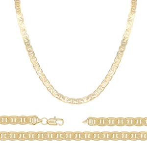 Mariner Chain 14K Gold Filled Necklace 24" Lobster Claw Clasp Jewelry Gift for M - Picture 1 of 6