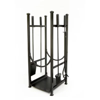 Style Selections Log Rack with Fireplace Tool Set #781476 UPC 093432158500 - Image 1 of 4