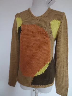 DEYK. CONNEMARA Sommer Pullover  Baumwolle 38/40 beige braun wie handgestrickt/C - Bild 1 von 4