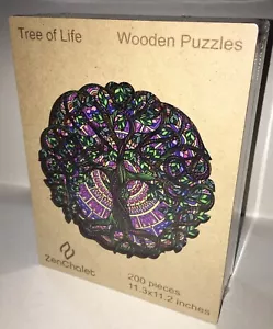ZenChalet Tree of Life Wooden Jigsaw Puzzle 200 Pieces NEW FACTORY SEALED - Picture 1 of 1