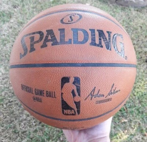 2016-17 CHICAGO BULLS GAME USED OFFICIAL SPALDING NBA BASKETBALL ADAM SILVER MJ - Picture 1 of 12