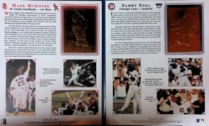Mark McGwire and Sammy Sosa 1998 "Breaking the Home Run Record" - Picture 1 of 2