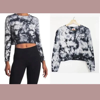 Sudadera corta Kappa [mediana] auténtica Castros nueva con etiquetas en tie-dye #5316b Foto 1 de 4