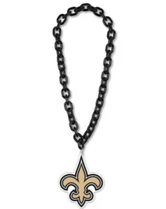 NEW ORLEANS SAINTS 38" BIG CHAIN NECKLACE WITH FOAM LOGO NFL LICENSED - Picture 1 of 1