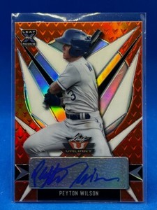 Peyton Wilson 2021 Leaf Valiant Autograph Orange RC #/99 #BA-PW1 Royals