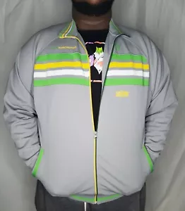 ๐ Harlem Globetrotters Warm Up Jacket Platinum Fubu Limited Edition 2XL XXL EUC - Picture 1 of 6