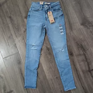 Levi's 721 High-Rise Skinny Jeans Azure Glow 28 X 30 B4HP - Picture 1 of 8
