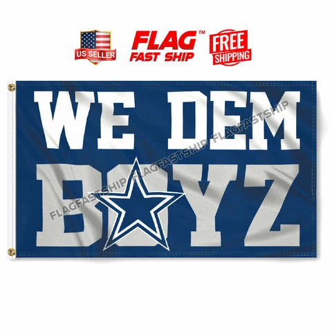 Dallas Cowboys Flag 3x5 WE DEM BOYZ Banner Cowboys FAST FREE Shipping US Seller Cover