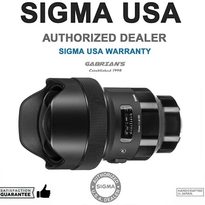 Lente artística Sigma 14 mm f/1,8 DG HSM para montaje Sony E. EE. UU. Distribuidor autorizado Foto 1 de 4