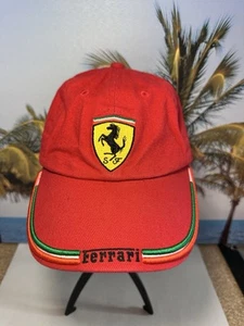 Rare Official Ferrari Red Cap Hat Embroidered Logo ONE SIZE AUTHENTIC - Bild 1 von 12