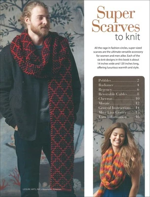 Libro de tejer súper bufandas para artes de ocio Foto 1 de 3