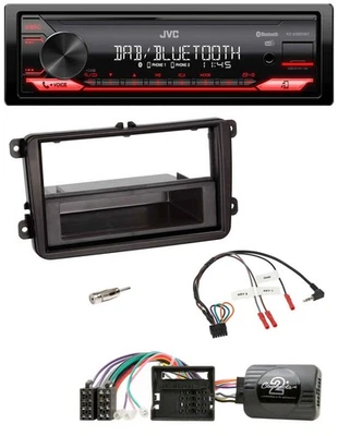JVC Bluetooth USB DAB Lenkrad Autoradio für Skoda Fabia 5J 2007-2014 - Bild 1 von 4