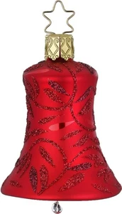 Inge-Glas Bell Delights Dark Red 20093T060 IGM German Glass Christmas Ornament - Picture 1 of 2