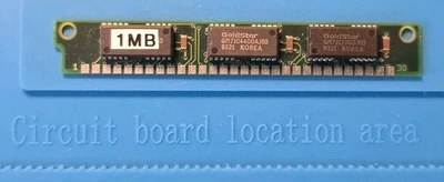 1MB 30-Pin SIMM RAM (GoldStar, GM71C4400AJ60 FPM 60ns, Parity) – Tested - Image 1 of 2