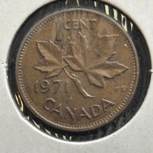 1971 CANADA SMALL CENT - CIRCULATED - ELIZABETH II - KM59.1 - Picture 1 of 6