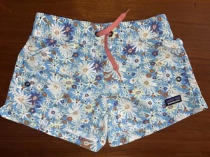 Patagonia Costa Rica Shorts Girls Small Floral Print 7/8 New W/o tags - Picture 1 of 5