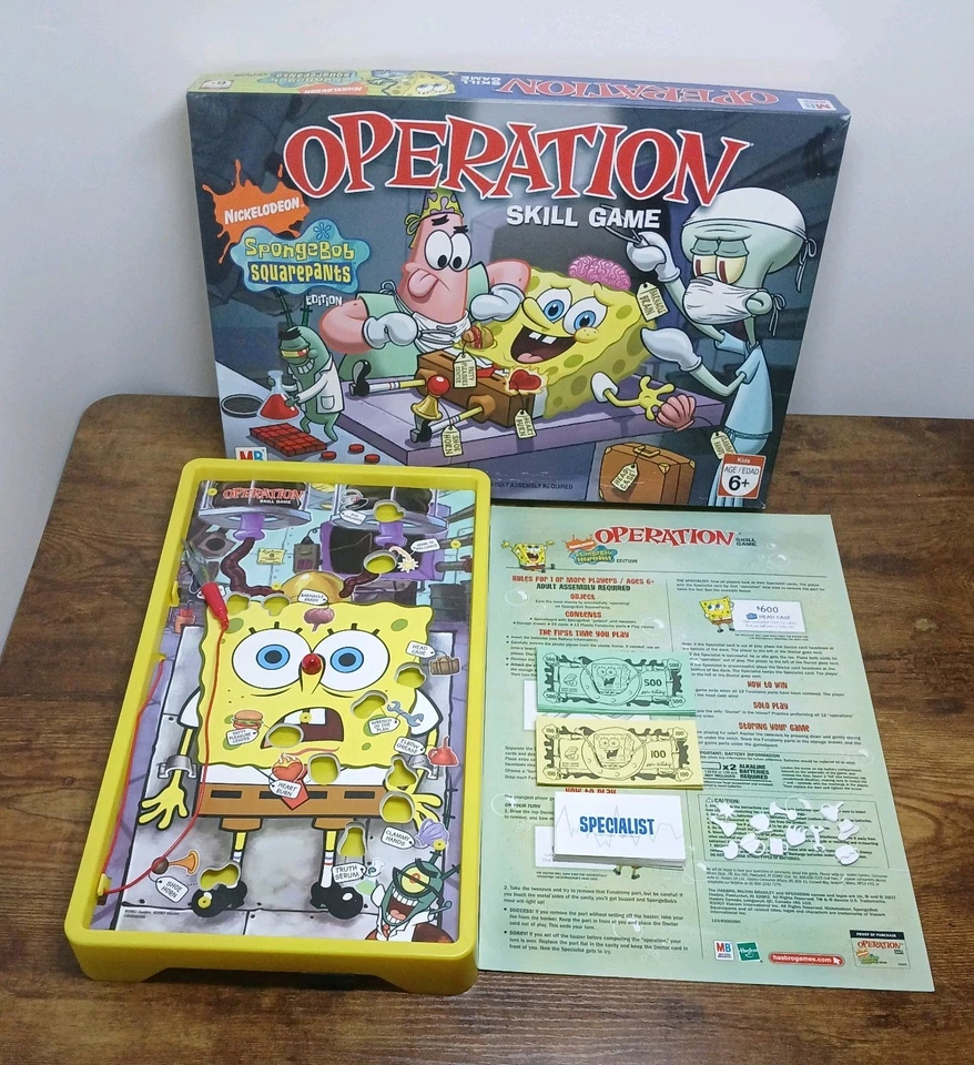 Rare SpongeBob SquarePants Operation Game - No Buzzer - Image 1 of 4