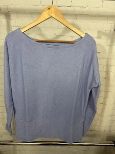 maglione a costine spalle scoperte mercato nero casa bianca. Taglia M. Heather Moonlit - Foto 1 di 5