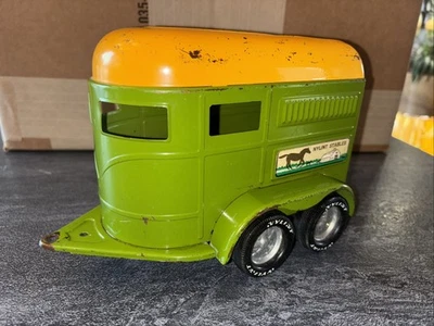 Vintage 1960's Nylint Farms Stables Horse Trailer with Ramp Pressed Steel LOC O - Image 1 of 4