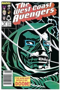 1988 NM Marvel Comics West Coast Avengers #35 - Dr. Doom cover, Beautiful copy! - Picture 1 of 2