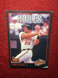 Vintage 1993 Chris Hoiles Baltimore Orioles MLB Baseball Trading Card 205 - Picture 1 of 12
