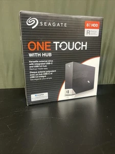 Seagate One Touch 8TB External HDD USB 3.5" - High-Speed Storage - Picture 1 of 2