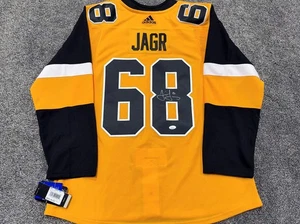JAROMIR JAGR Pittsburgh Penguins SIGNED Autographed Pro JERSEY JSA COA 52 - Picture 1 of 4
