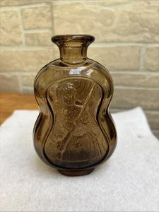 Vintage DAR Brown Franklin Mint 1979 Colonial Daughter Decorative Bottle 4.75" - Picture 1 of 7