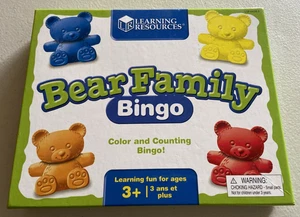 Learning Resources Bear Family Bingo Color & Counting Bingo Ages 3+ *used* - Picture 1 of 3