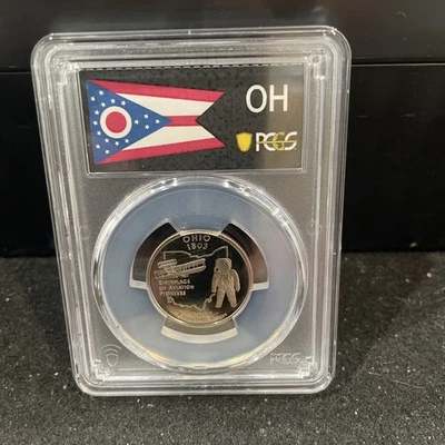 2002 S Gem Proof Ohio State Quarter Graded At PR69 Deep Cameo Q-15 - Image 1 of 2