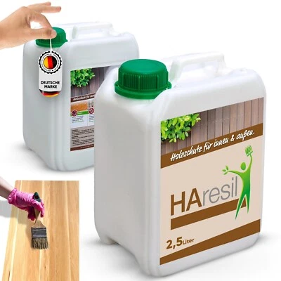 Holzschutz biozidfrei HAresil Basic 2,5l gegen Holzwurm, Pilze, Holzschädlinge - Bild 1 von 4
