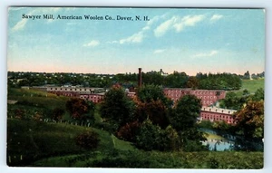 Vintage Postcard Sawyer Mill American Woolen Co Dover New Hampshire NH  - Picture 1 of 2