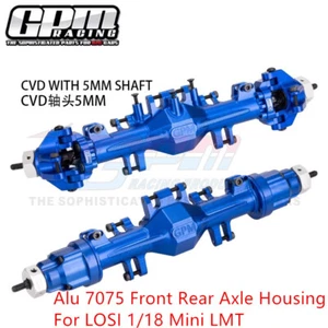 GPM CNC Aluminum 7075 Front Rear Axle Housing LOS212035 For LOSI 1/18 Mini LMT - Picture 1 of 8