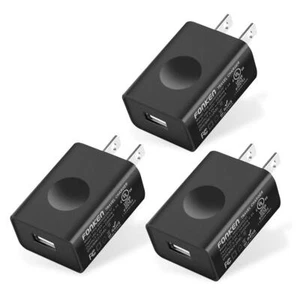 USB Wall Charger, 3-Pack 5V 2A Power Adapter Universal Travel Charger USB Plu... - Picture 1 of 7