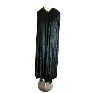 Maxi Chaqueta Disfraz Eternal NYC Terciopelo Verde Esmeralda Gótico Vintage Capa - Imagen 1 de 5