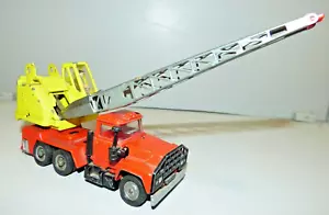Corgi Major Toys Mack Hi Lift Crane truck red and yellow - Picture 1 of 3